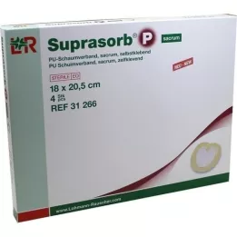 SUPRASORB P PU-Espuma v.autocl.sacro 18x20,5 cm, 4 unid