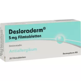 DESLORADERM 5 mg comprimidos recubiertos con película, 20 uds