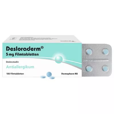 DESLORADERM 5 mg comprimidos recubiertos con película, 100 uds