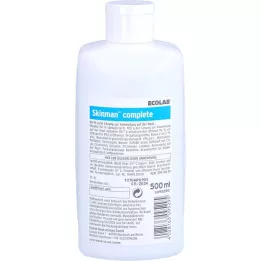 SKINMAN frasco dispensador de desinfección completa de manos, 500 ml
