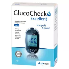 GLUCOCHECK Excelente medidor de glucosa en sangre mg/dl, 1 ud