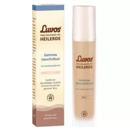 Luz fluida facial teñida de cosmética natural Luvos, 50 ml