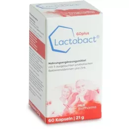 LACTOBACT 60plus cápsulas con recubrimiento entérico, 60 uds