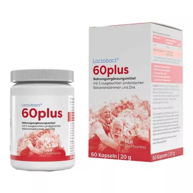 Cápsulas gastrorresistentes Lactobact 60plus, 60 piezas
