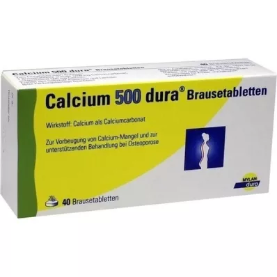 CALCIUM 500 comprimidos efervescentes dura, 40 uds