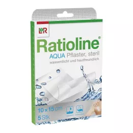 RATIOLINE aqua Shower Plaster Plus 10x15 cm estéril, 5 uds