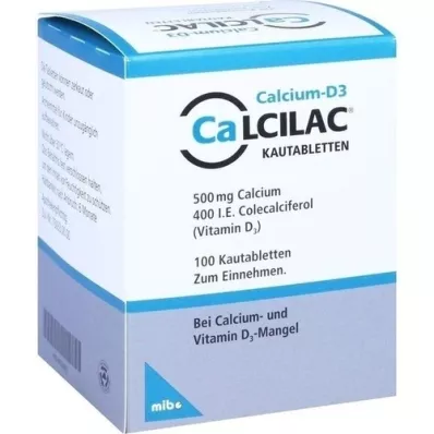 CALCILAC Comprimidos masticables, 100 uds