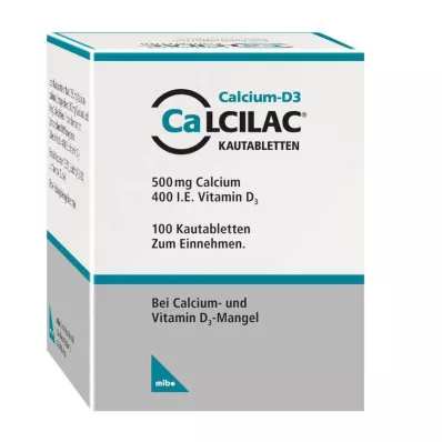 Tabletas masticables Calcilac, 100 piezas Tabletas masticables Calcilac, 100 piezas