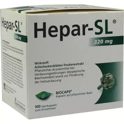 HEPAR-SL 320 mg cápsulas duras, 100 uds