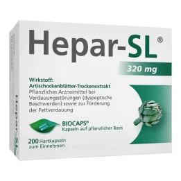 Hepar-SL® 320 mg cápsulas duras, 200 piezas