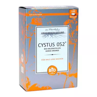CYSTUS 052 Pastillas para la garganta BIO Miel Naranja, 132 unid