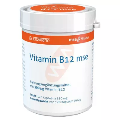 VITAMIN B12 MSE cápsulas, 120 uds