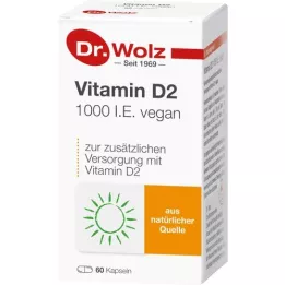 VITAMIN D2 1000 I.E. cápsulas veganas, 60 uds