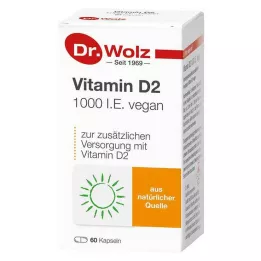 VITAMIN D2 1000 I.E. cápsulas veganas, 60 uds