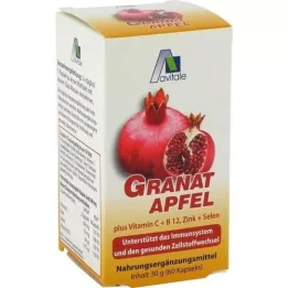 GRANATAPFEL 500 mg más Vit.C+B12+Zinc+Selenio Cápsulas, 60 uds