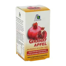 GRANATAPFEL 500 mg más Vit.C+B12+Zinc+Selenio Cápsulas, 60 uds