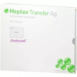 MEPILEX Apósito de espuma Transfer Ag 10x12,5 cm ester., 5 uds