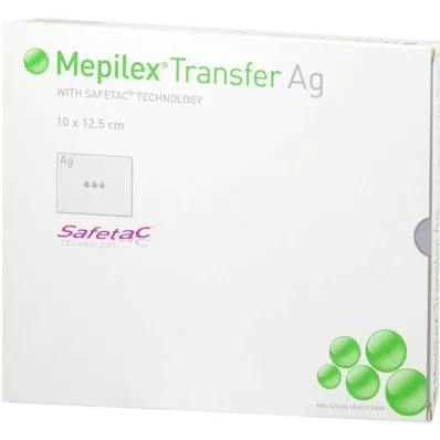 MEPILEX Apósito de espuma Transfer Ag 10x12,5 cm ester., 5 uds