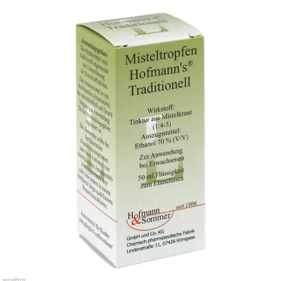 Gotas de muérdago Hofmanns tradicionales, 50 ml