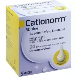CATIONORM SD pipetas monodosis sine, 30X0,4 ml