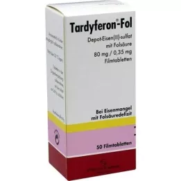 TARDYFERON-Fol Depot Hierro(II) Sul. con Fols. film tab, 50 uds