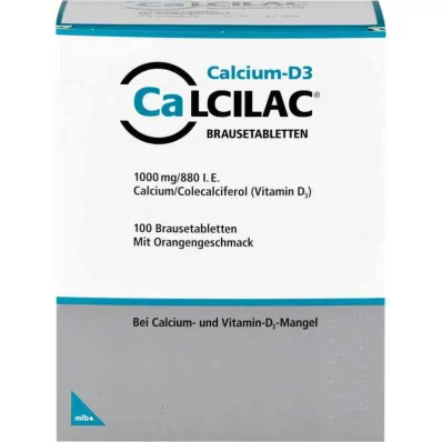 Calcilac 1000mg/880 unidades internacionales (100 piezas)