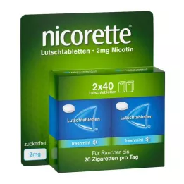 NICORETTE menta fresca 2 mg pastillas prensadas, 80 uds