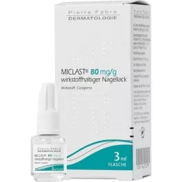MICLAST 80 mg/g esmalte de uñas con sustancia activa, 3 ml