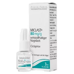 MICLAST 80 mg/g esmalte de uñas con sustancia activa, 3 ml
