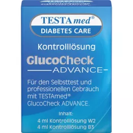 TESTAMED Solución de control GlucoCheck Advance, 4 ml