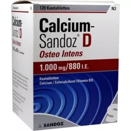 CALCIUM SANDOZ D Osteo intensive comprimidos masticables, 120 uds