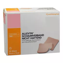 ALLEVYN Apósito de espuma 9x11 cm no adhesivo, 12 uds
