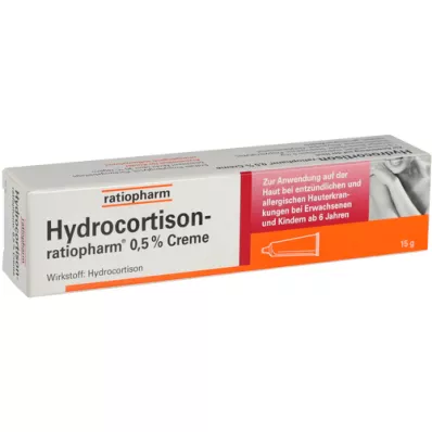 HYDROCORTISON-ratiopharm crema 0,5%, 15 g