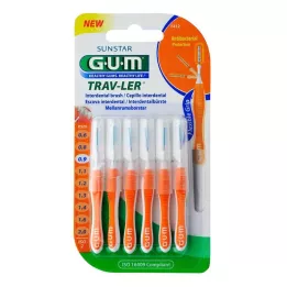 GUM TRAV-LER 0.9mm vela naranja Intend.+6caps, 6pcs