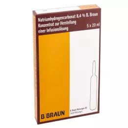 NATRIUMHYDROGENCARBONAT Vidrio B.Braun 8,4%, 5X20 ml