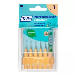 TEPE Cepillo interdental x-soft 0,45mm ISO 1 naranja, 6 uds