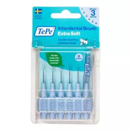 TEPE Cepillo interdental x-soft 0,6mm ISO 3 azul, 6 uds