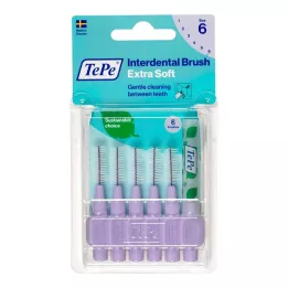 TEPE Cepillo interdental x-suave 1,1mm ISO 6 púrpura, 6 uds