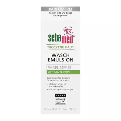 SEBAMED Emulsión lavante sin perfume para piel seca, 200 ml