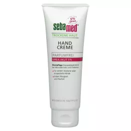 SEBAMED Crema de manos para piel seca sin perfume Urea 5%, 75 ml