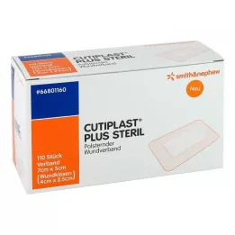 CUTIPLAST Más apósito estéril de 5x7 cm, 110 uds