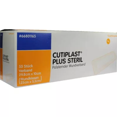 Cutiplast Plus vendaje estéril de 10x29,8 cm, 55 piezas