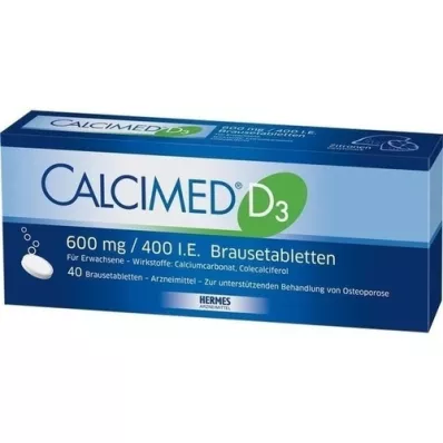 CALCIMED D3 600 mg/400 U.I. Comprimidos efervescentes, 40 uds