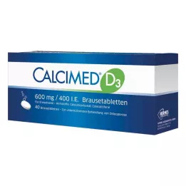 CALCIMED D3 600 mg/400 U.I. Comprimidos efervescentes, 40 uds