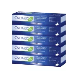 CALCIMED D3 600 mg/400 U.I. Comprimidos efervescentes, 100 uds