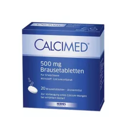 CALCIMED 500 mg Comprimidos Efervescentes, 20 uds