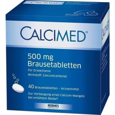 CALCIMED 500 mg Comprimidos Efervescentes, 40 uds