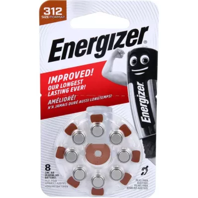 ENERGIZER Pila para audífono 312, 8 uds