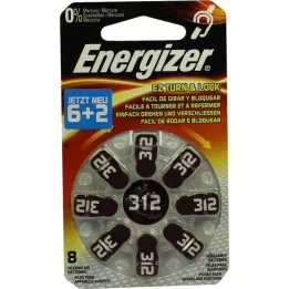 ENERGIZER Pila para audífono 312, 8 uds