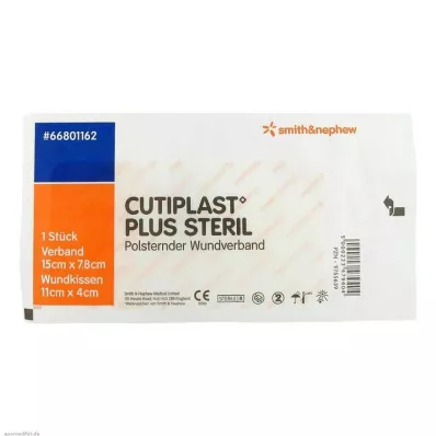 Cutiplast Plus vendaje estéril 7,8x15 cm, 1 ud Cutiplast Plus vendaje estéril 7,8x15 cm, 1 ud